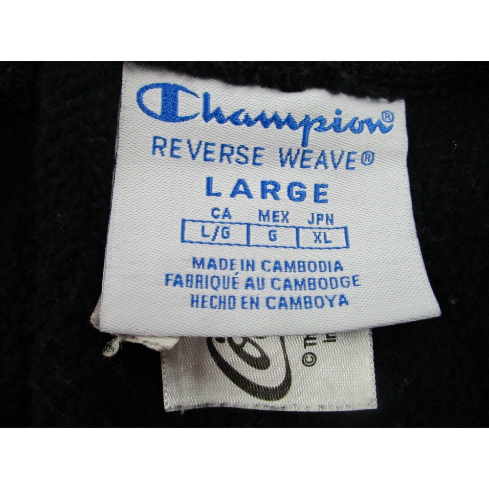 Champion x Coca-Cola Pants Mens Large Black Reverse Weave Sweatpants Collab Logo - Picture 4 of 13